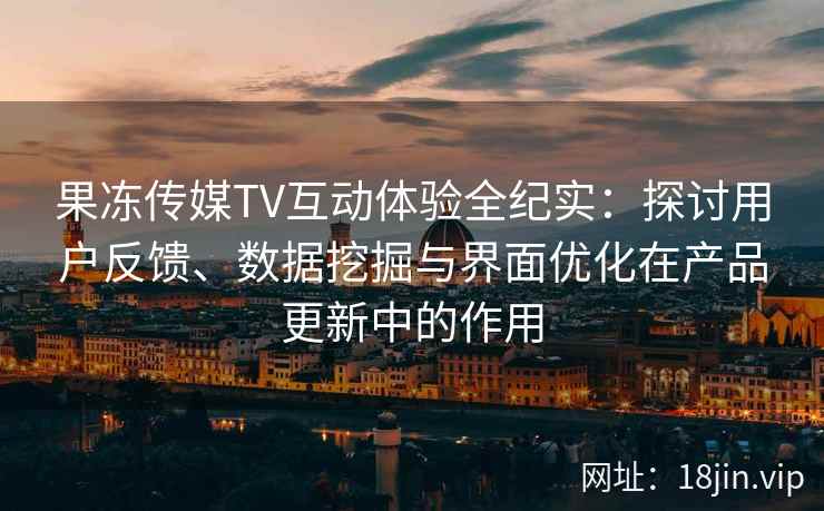果冻传媒TV互动体验全纪实：探讨用户反馈、数据挖掘与界面优化在产品更新中的作用