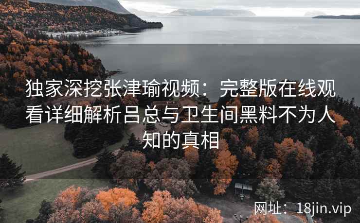 独家深挖张津瑜视频：完整版在线观看详细解析吕总与卫生间黑料不为人知的真相