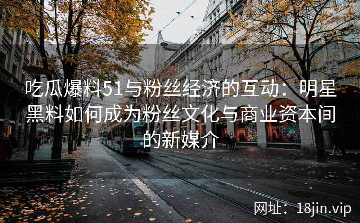 吃瓜爆料51与粉丝经济的互动：明星黑料如何成为粉丝文化与商业资本间的新媒介
