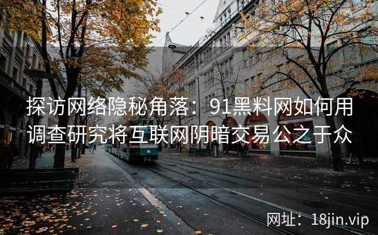 探访网络隐秘角落：91黑料网如何用调查研究将互联网阴暗交易公之于众